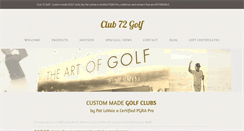 Desktop Screenshot of club72golf.com