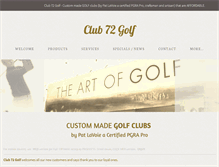 Tablet Screenshot of club72golf.com